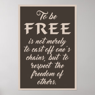 Freedom Quote poster