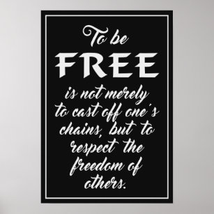 Freedom Quote poster