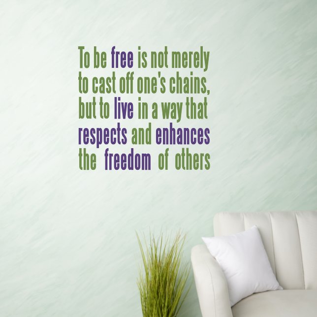 Freedom Quote Wall Decal (Living Room)