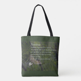 Freedom requires Free Speech Liberty Tote Bag