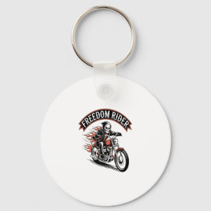 FreeDom Rider Biker Keychain