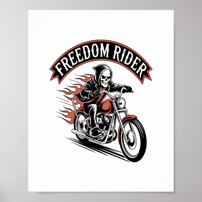 FreeDom Rider Biker Poster (Front)