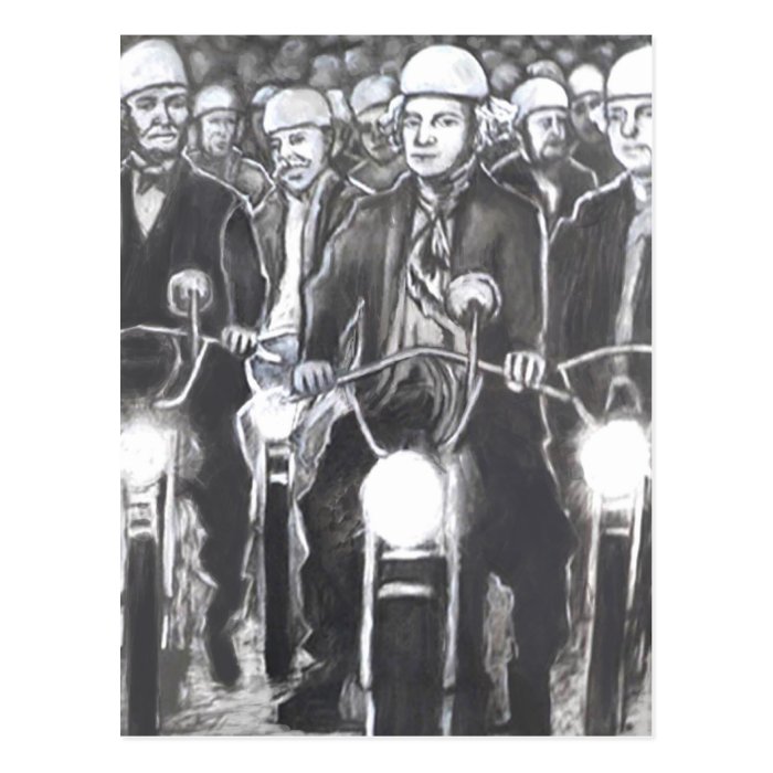 Freedom Riders, Charcoal Art Products Postcard