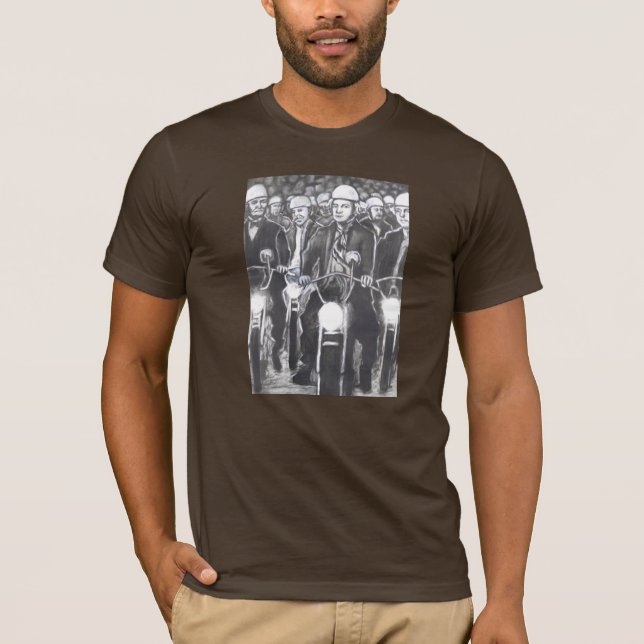 Freedom Riders, Humorous Patriotic T-Shirt (Front)