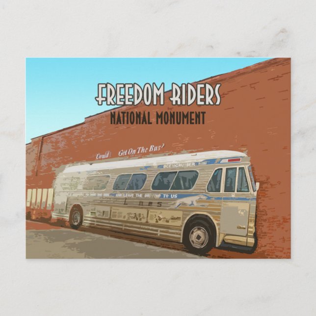Freedom Riders National Monument Alabama Postcard (Front)