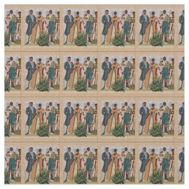 Freedom Rings 1712 • Afrocentric Fabric      (Close Up)