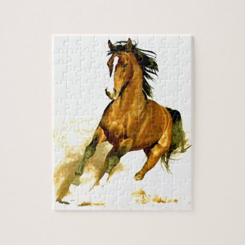 Freedom _ Running Horse _ Animals Art Jigsaw Puzzle