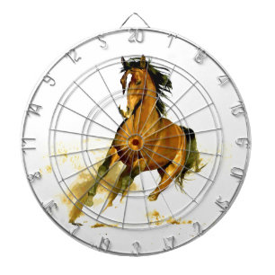 Freedom - Running Horse Dartboard With Darts