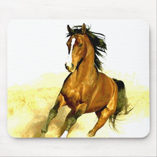 Freedom _ Running Horse Mouse Pad