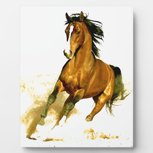 Freedom _ Running Horse Plaque