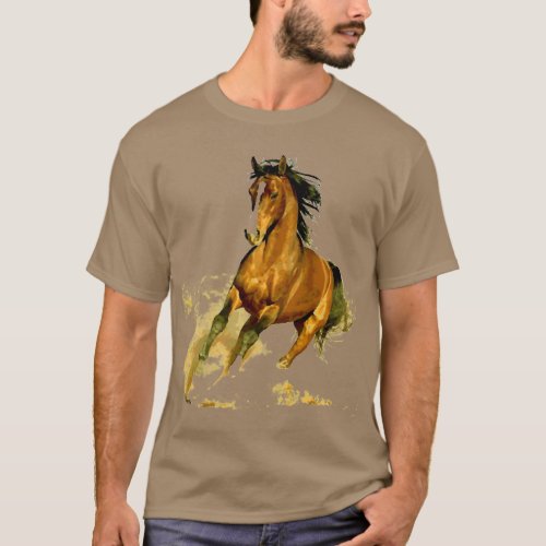 Freedom _ Running Horse T_Shirt