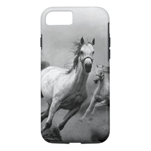 Freedom _ Running Horse Tough iPhone 7 Case