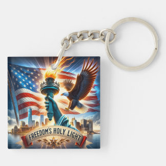 Freedom’s Holy Light Keychain – Honor and Pride