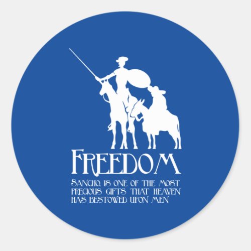 Freedom Sancho Classic Round Sticker