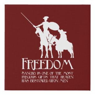 Freedom, Sancho Faux Canvas Print