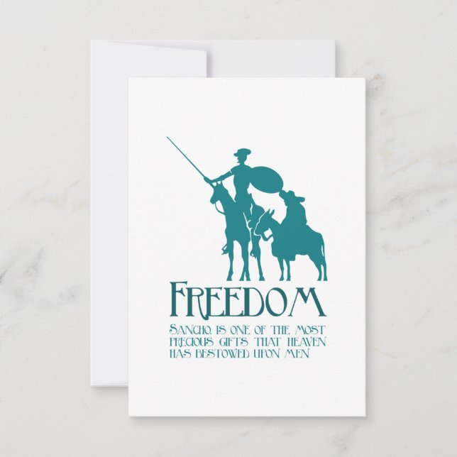 Freedom, Sancho Thank You Card (Front)
