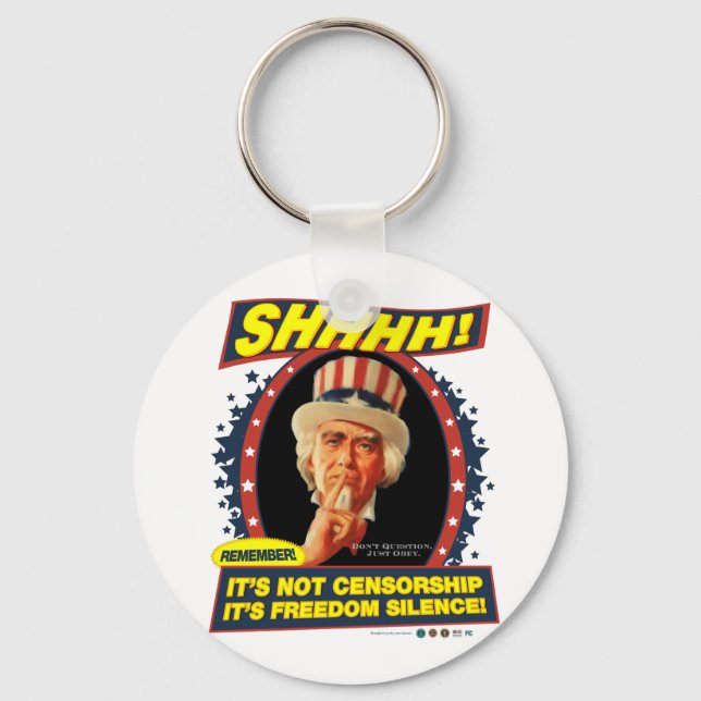 Freedom Silence Keychain (Front)