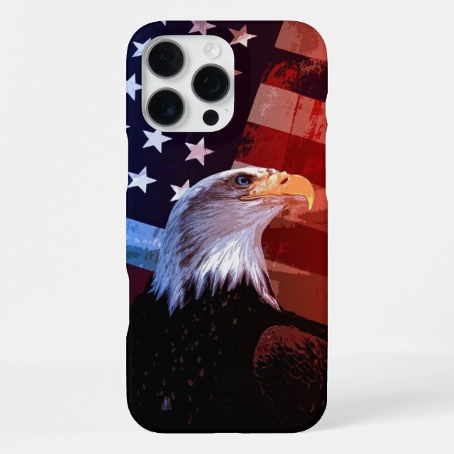 "Freedom Soars – Patriotic Eagle Edition" iPhone Case (Back)