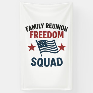 Freedom Squad Family Reunion Shirt – USA Patriotic Banner