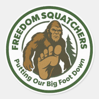 Freedom Squatchers Stickers (round)