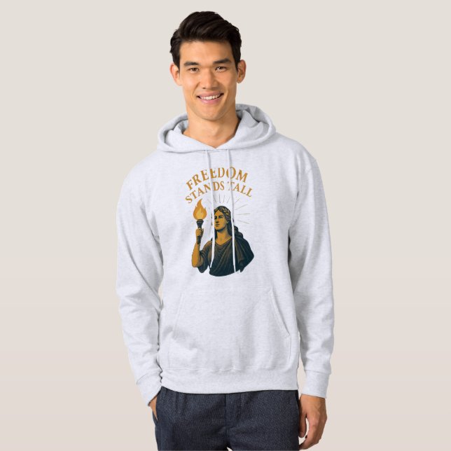 Freedom Stands Tall – A Torch for All Hoodie (Front Full)