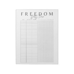 Freedom Starts Here   Simple Elegant Minimalistic  Notepad