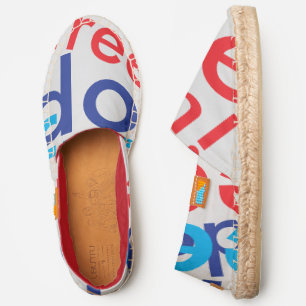 Freedom Steps Patriotic Red White Blue Espadrilles
