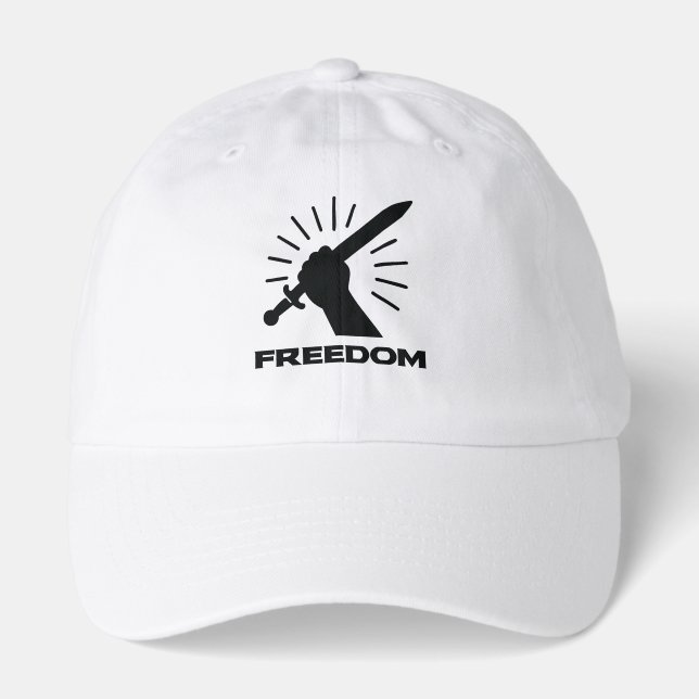 Freedom Sword Emblem – Bold Resistance Graphic Hat (Front)