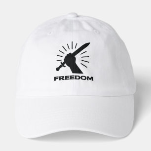 freedom sword graphic hat