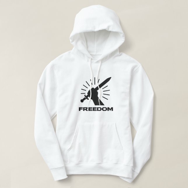 freedom sword graphic hoodie (Design Front)