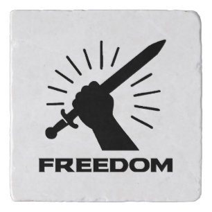 freedom sword graphic trivet