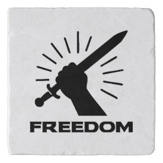 freedom sword graphic trivet