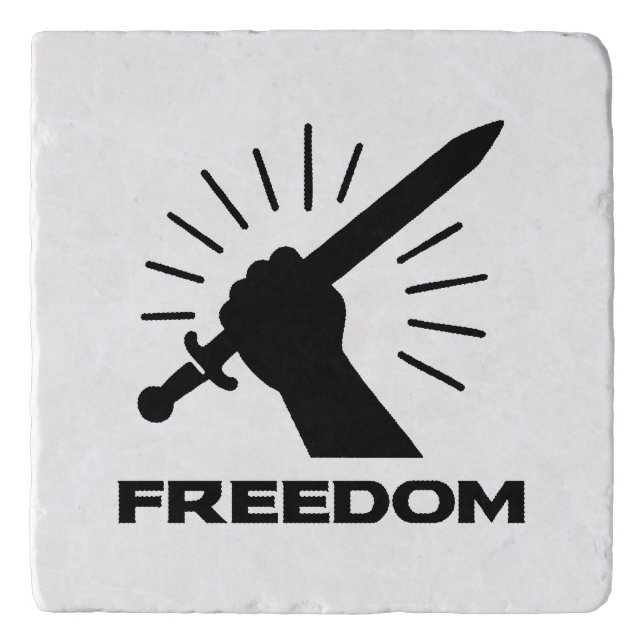 freedom sword graphic trivet (Front)