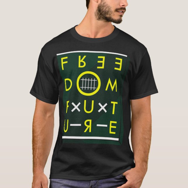 Freedom text T-Shirt (Front)