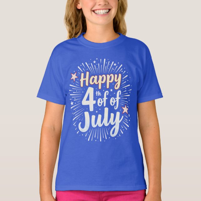 Freedom Threads: Bold American Pride Prints T-Shirt (Front)