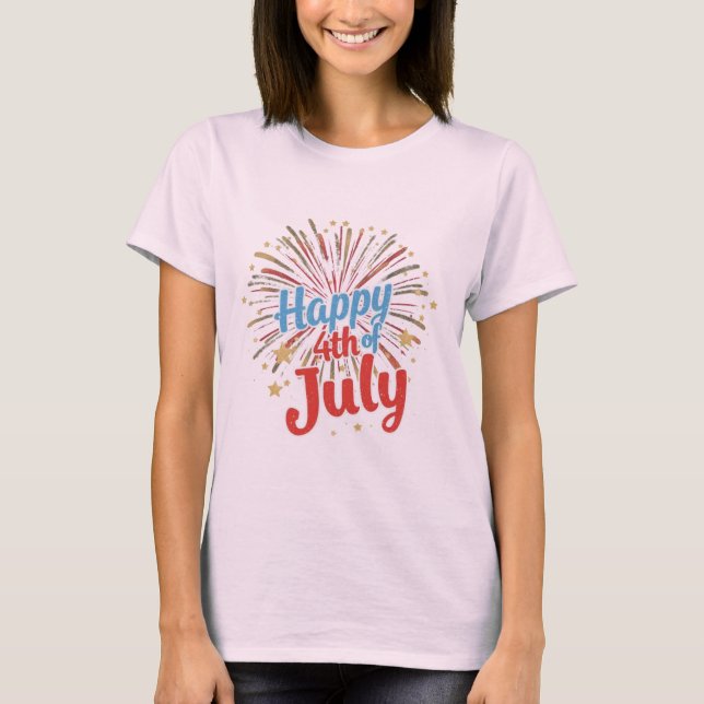Freedom Threads: Bold American Pride Prints T-Shirt (Front)