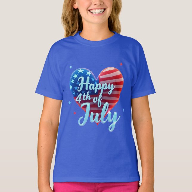 Freedom Threads: Bold American Pride Prints T-Shirt (Front)
