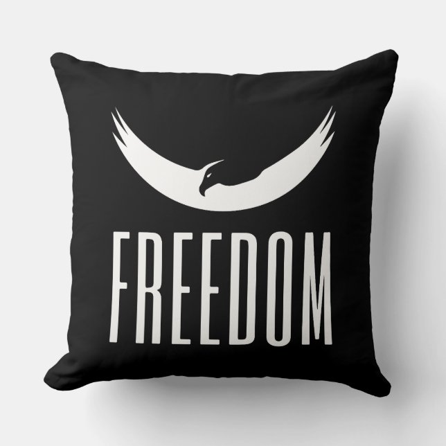 Freedom Throw Pillow (Front)