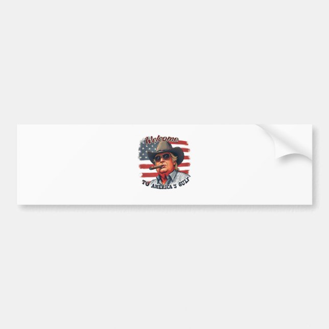 Freedom to American’s Gulf American Trump  Bumper Sticker (Front)