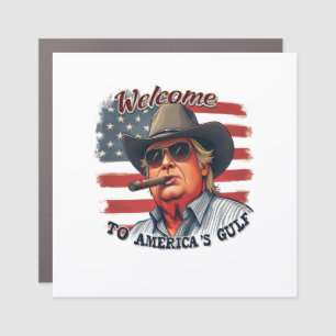 Freedom to American’s Gulf American Trump Car Magnet