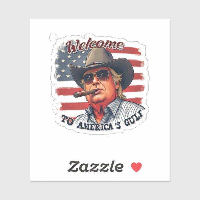 Freedom to American’s Gulf American Trump  Sticker (Sheet)
