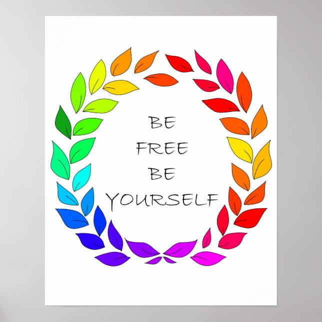 Freedom to be yourself poster (Front)