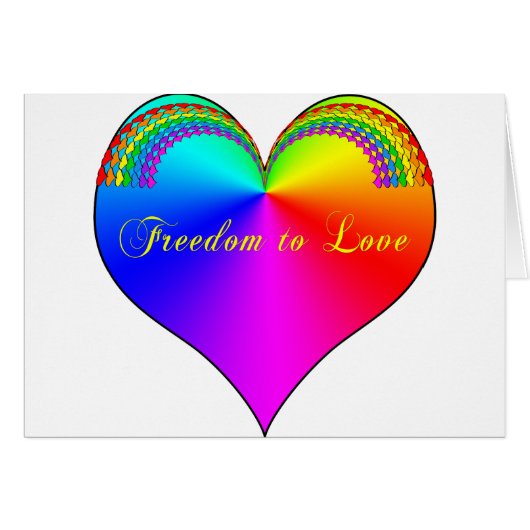 Freedom to Love LGBT Cards (Front Horizontal)