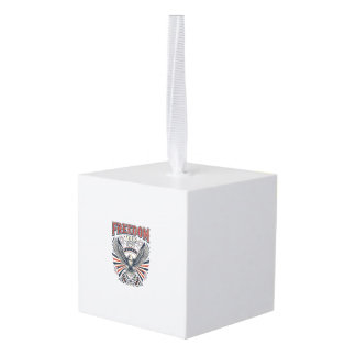 Freedom Tour 1776 Vintage Eagle Patriotic Shirt_1 Cube Ornament