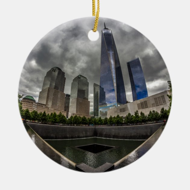 Freedom Tower Christmas Ornament Porcelain 