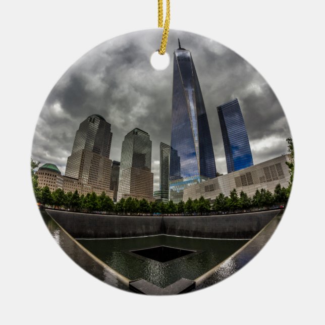 Freedom Tower Ceramic Ornament (Front)