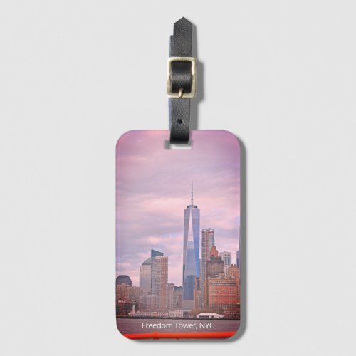 Freedom Tower from Staten Island Ferry NYC Luggage Tag