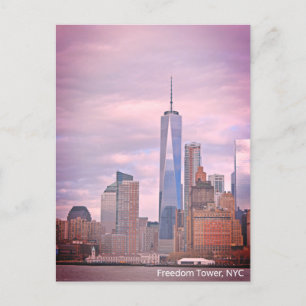 Freedom Tower from Staten Island Ferry NYC Postcard