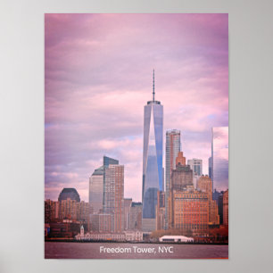 Freedom Tower Manhattan New York Cityscape Poster