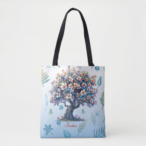 Freedom tree tote bag